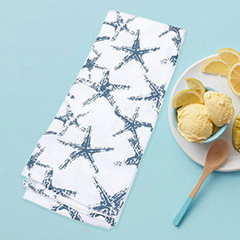 Starfish Printed Kitchen Towel