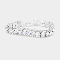 Crystal rhinestone evening bracelet
Marquise Crystal Rhinestone Trim Evening Bracelet