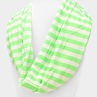 Stripe infinity scarf