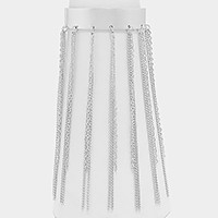 Multi Fringe Metal Cuff Bracelet