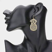 Metal pineapple earrings
