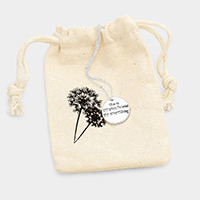 Mom.. My Best Friend.. _ Disc Pendant Necklace Gift Bag Set