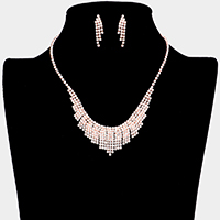 Pave Crystal Rhinestone Collar Necklace