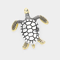 Metal Turtle Brooch / Pendant