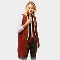 Solid Chenille Vest 