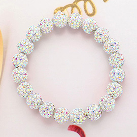 Shamballa Ball Stretch Bracelet