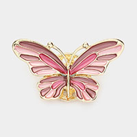 Colored Metal Butterfly Magnetic Brooch