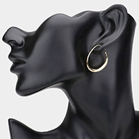 Irregular Metal Circle Earrings
