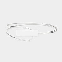 Metal Rectangle Hook Bracelet