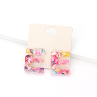 -E- Colorful Monogram Earrings
