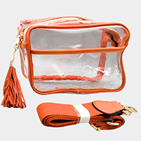 Transparent Tassel Crossbody Bag