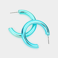 Colored Hoop Earrings
