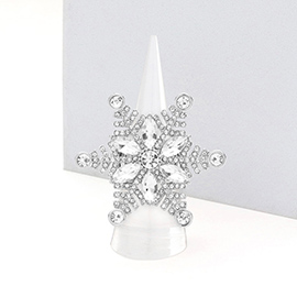 Floral Snowflake Stretch Ring