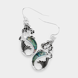 Abalone Mermaid Dangle Earrings