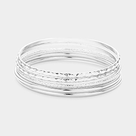 6PCS - Metal Bangle Bracelets