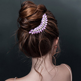 Marquise Stone Cluster Hair Comb