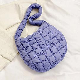Quilted Puffer Tote / Shoulder Bag Cloud Bag