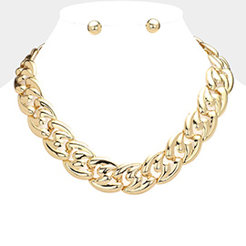 Metal Chain Link Necklace