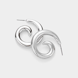 Metal Spiral Earrings