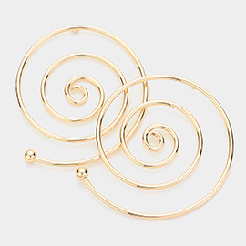 Metal Spiral Earrings