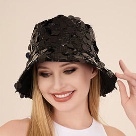 Sequin Embellished Bucket Hat