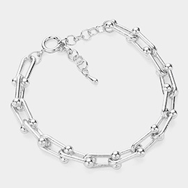 Metal Hardware Chain Bracelet