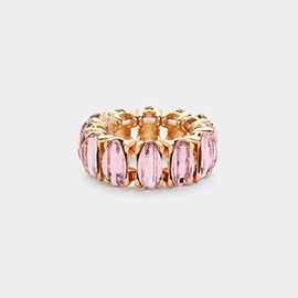 Marquise Stone Cluster Stretch Ring