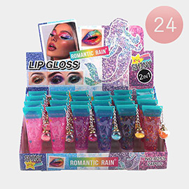 24PCS - Romantic Rain Lip Glosses