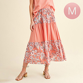 Medium - Womens Floral Skirt