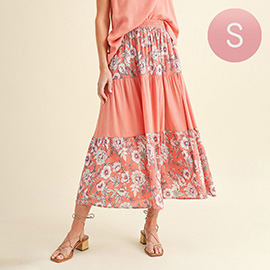 Small - Womens Floral Skirt