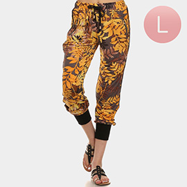 Large - Lady Printed Jogger Pants