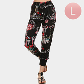 Large - Knight in Shinning Armor Printed Jogger Pants