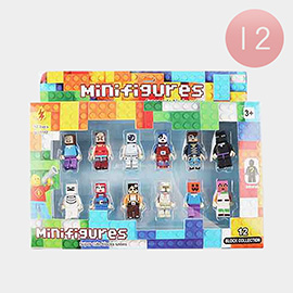 12PCS - Kids Mini-Figures Building Block Toys