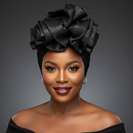 Ruffled Statement Turban Hair Wrap