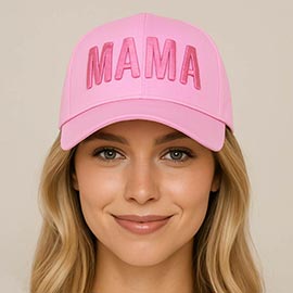 MAMA Embroidered Solid Baseball Cap