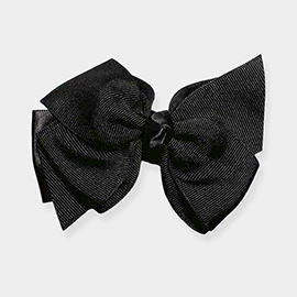 Large Layered Grosgrain Bow Hair Clip