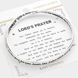 Lord's Prayer Bangle Bracelet