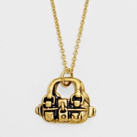Hand Bag Pendant Necklace