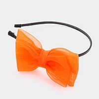 Mesh bow headband