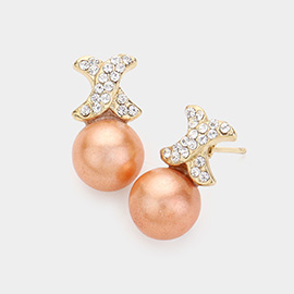 Pearl Genuine Crystal Earrings