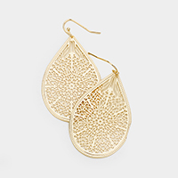 Floral Droplet Filigree Earrings