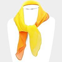 Ombre silk square scarf