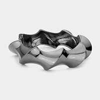 Twisted Metal Bangle Hinged Bracelet
