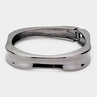 Hinged Metal Bangle Bracelet