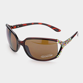 Crystal Embellished Sunglasses