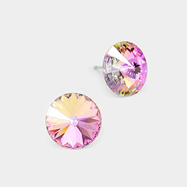 15mm Genuine Crystal Stud Earrings