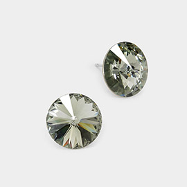 15mm Genuine Crystal Stud Earrings