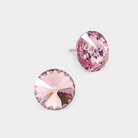 15mm Genuine Crystal Stud Earrings