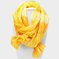 Ombre oblong wrinkle scarf