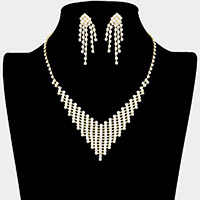 Crystal rhinestone necklace